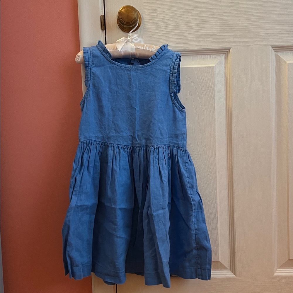 Petit Bateau Blue Linen Dress